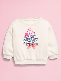 View large product image 3 of 5. Old Navy x Disney© Minnie Mouse Crew-Neck Sweatshirt for Toddler Girls