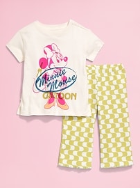 View large product image 3 of 5. Old Navy x Disney© Minnie Mouse Tunic and Flare-Leg Pants Set for Toddler Girls