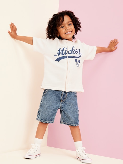 Old Navy x Disney© Oversized Mickey Mouse Baseball Shirt for Toddler Boys