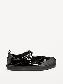 View large product image 3 of 4. Shiny Faux-Leather Mary-Jane Sneaker for Girls
