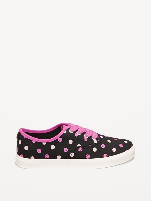 Image number 3 showing, Canvas Lace-Up Sneakers for Girls