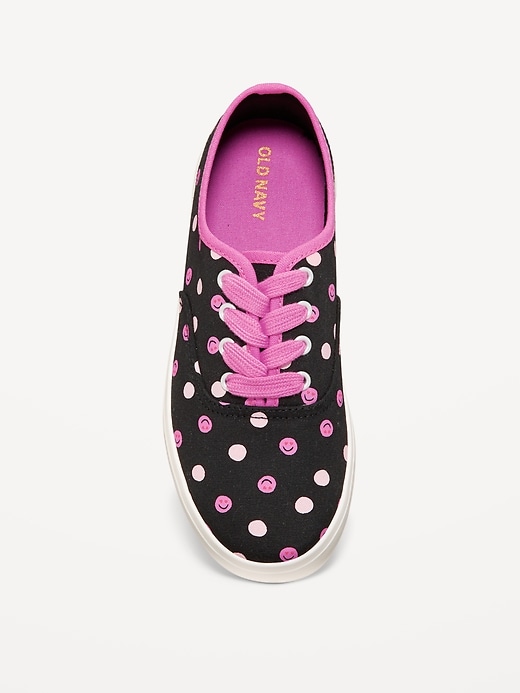 View large product image 2 of 4. Canvas Lace-Up Sneakers for Girls