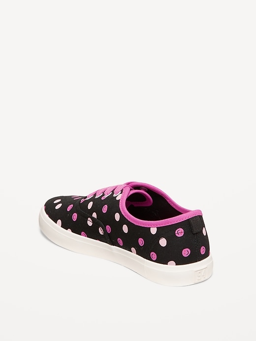 Image number 4 showing, Canvas Lace-Up Sneakers for Girls