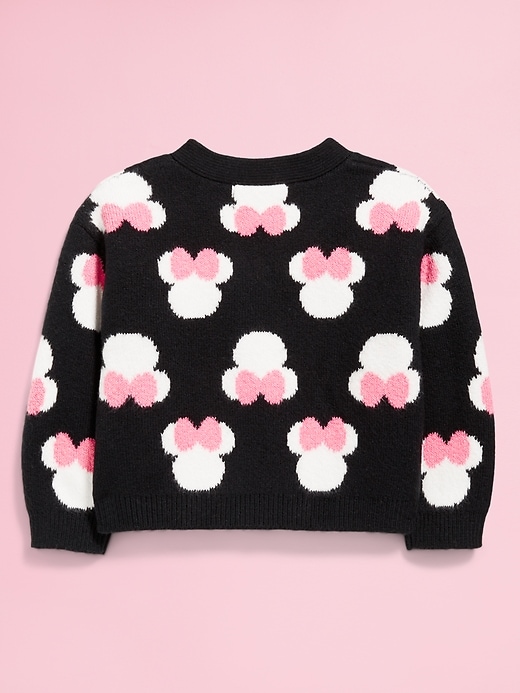 Image number 3 showing, Old Navy x Disney© Minnie Mouse Cardigan Sweater for Toddler Girls