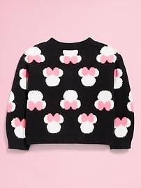 View large product image 3 of 4. Old Navy x Disney© Minnie Mouse Cardigan Sweater for Toddler Girls