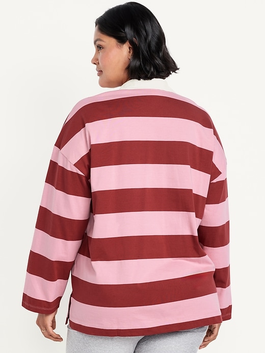 Image number 7 showing, Oversized Rugby Polo