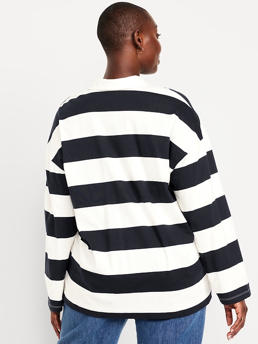 Image number 5 showing, Oversized Rugby Polo