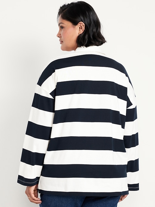 Image number 7 showing, Oversized Rugby Polo