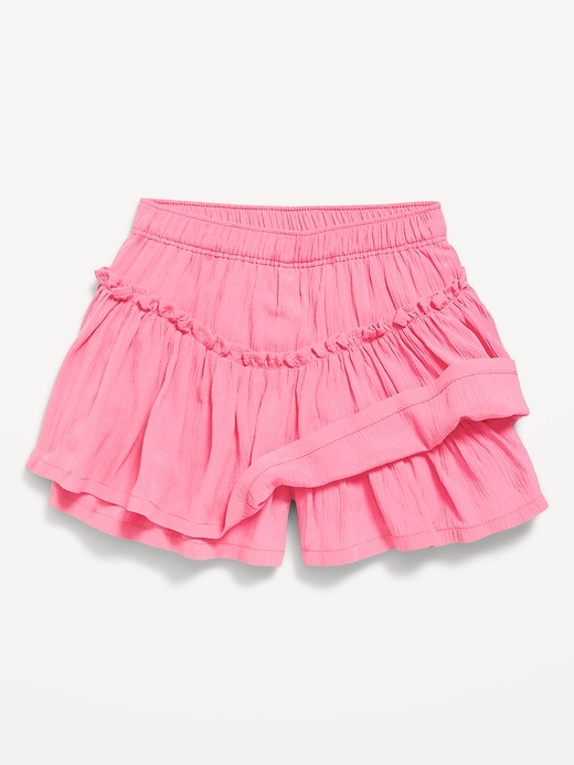 View large product image 2 of 3. High-Waisted Crinkle Skort for Toddler Girls