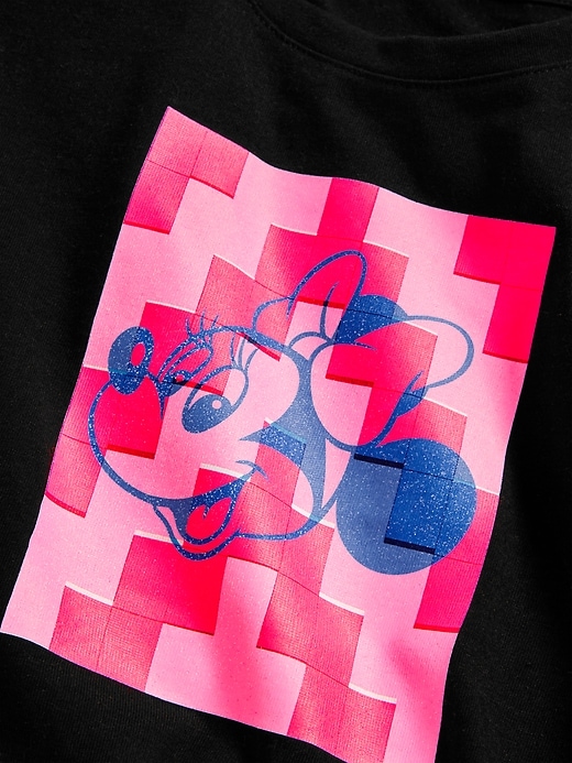 Image number 6 showing, Old Navy x Disney© Cropped Graphic Raw-Edge T-Shirt for Girls