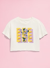 View large product image 4 of 7. Old Navy x Disney© Cropped Graphic Raw-Edge T-Shirt for Girls