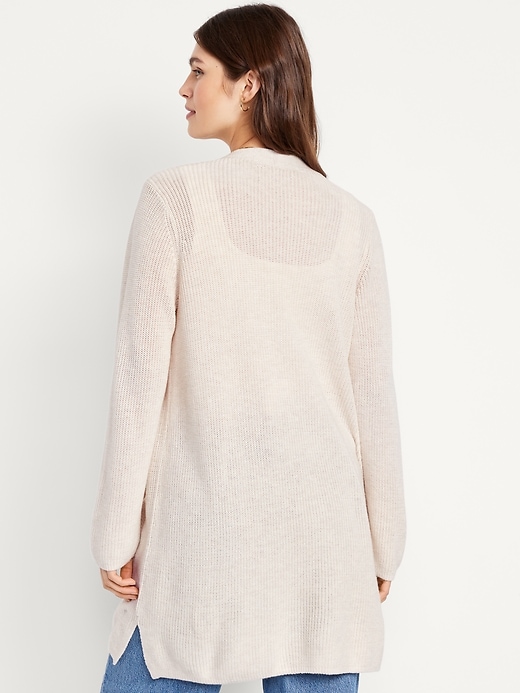 L'image numéro 7 présente Cardigan long sans boutons