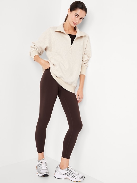 Image number 3 showing, Dynamic Fleece Oversized Textured Tunic Sweatshirt