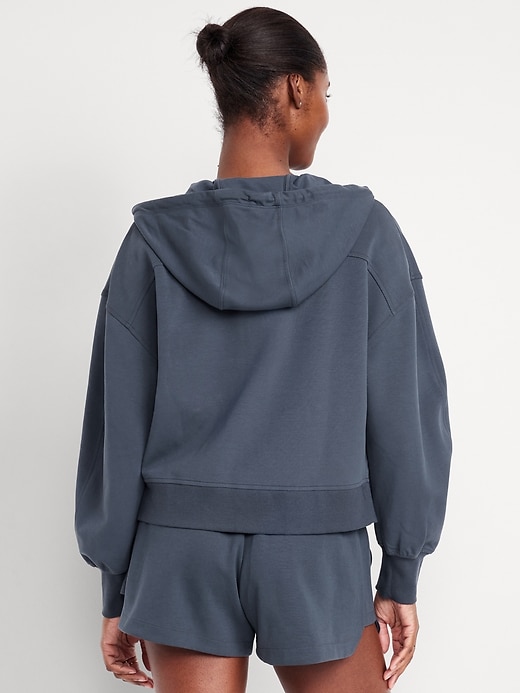 Image number 2 showing, Dynamic Fleece Oversized Zip Hoodie Sweatshirt