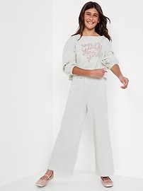 View large product image 3 of 5. Baggy Fleece Straight-Leg Sweatpants for Girls