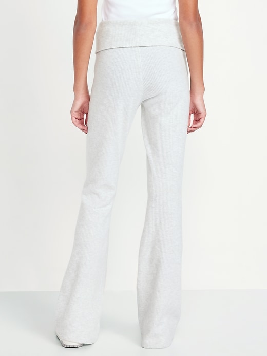 View large product image 2 of 4. CozePlush Foldover Flare Leggings for Girls