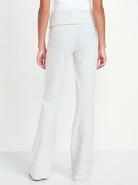 Image number 2 showing, CozePlush Foldover Flare Leggings for Girls