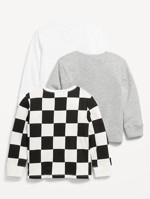 View large product image 2 of 3. Long-Sleeve T-Shirt 3-Pack for Toddler Boys