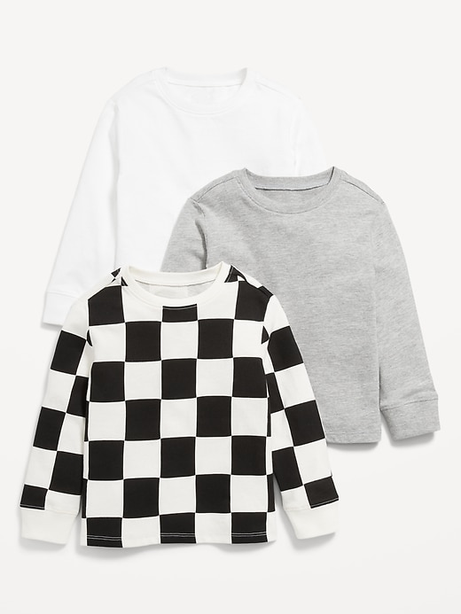View large product image 1 of 3. Long-Sleeve T-Shirt 3-Pack for Toddler Boys