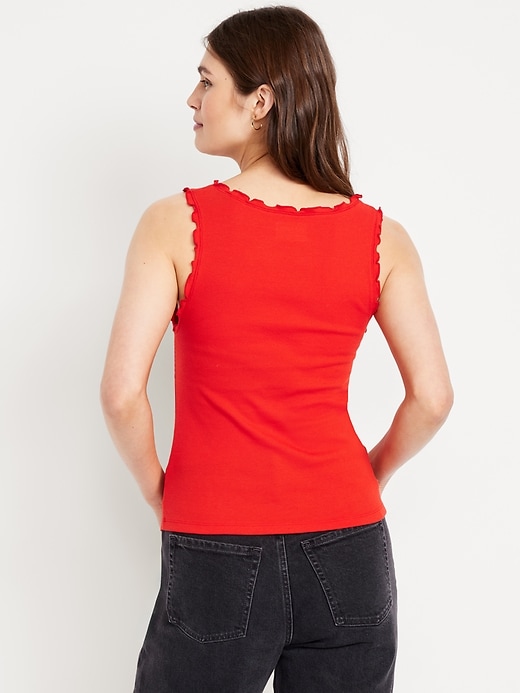 Image number 2 showing, Cinched Rib-Knit Tank Top
