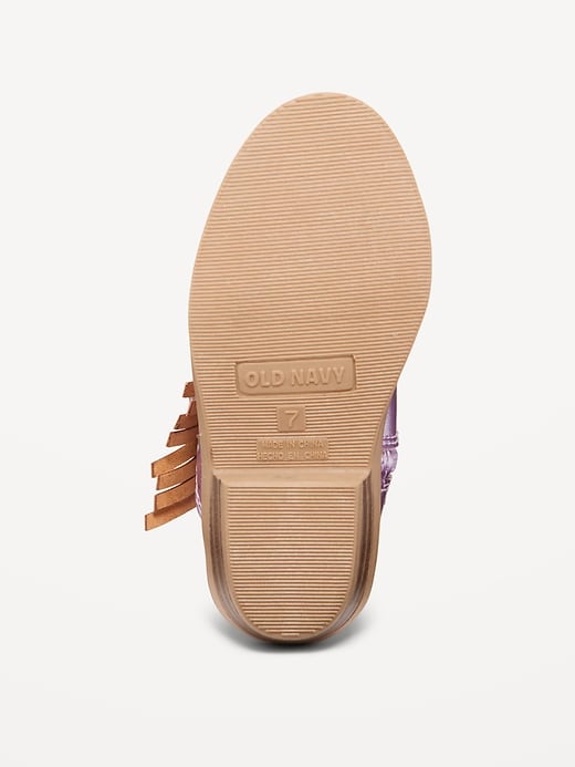 Image number 4 showing, Shiny Side-Zip Western Boots for Toddler Girls