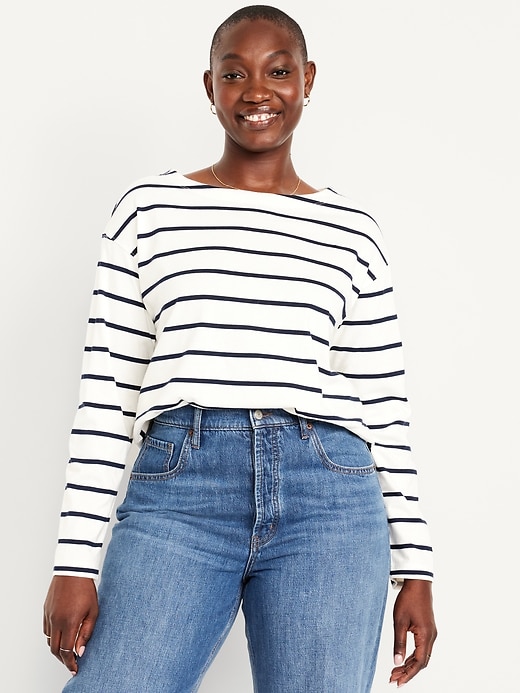 Image number 4 showing, Long-Sleeve Mariner Loose T-Shirt
