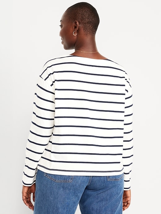 Image number 5 showing, Long-Sleeve Mariner Loose T-Shirt