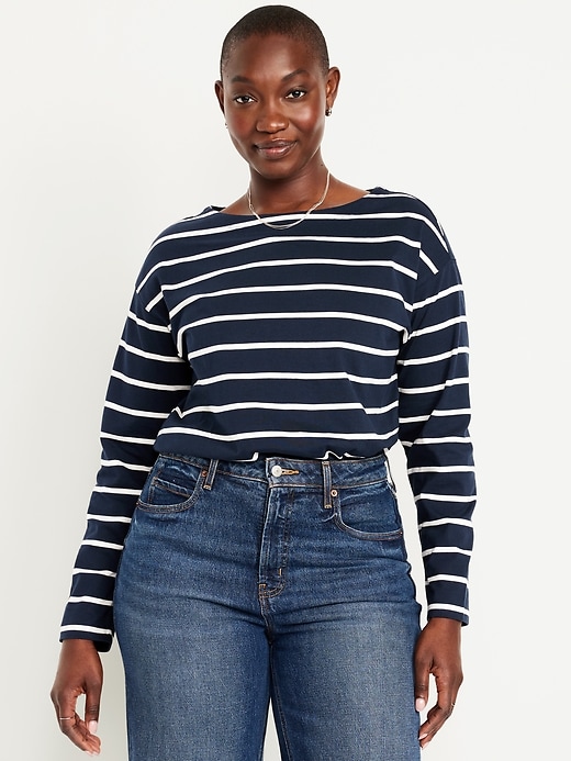 Image number 4 showing, Long-Sleeve Mariner Loose T-Shirt