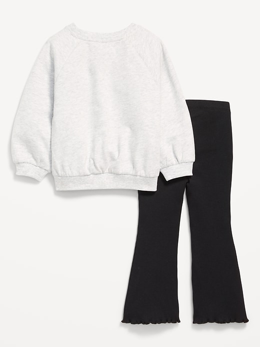 View large product image 2 of 3. Hello Kitty® Graphic Sweatshirt and Flare Leggings Set for Girls