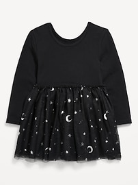 View large product image 3 of 3. Long-Sleeve Halloween Tutu Dress for Toddler Girls