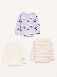 View large product image 3 of 3. Long-Sleeve T-Shirt 3-Pack for Toddler Girls