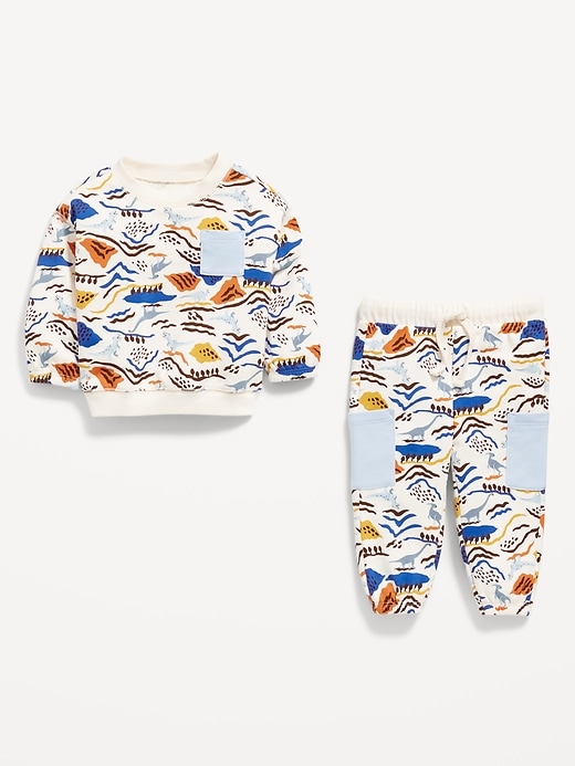 Image number 3 showing, French-Terry Pocket Sweatshirt and Sweatpants Set for Baby