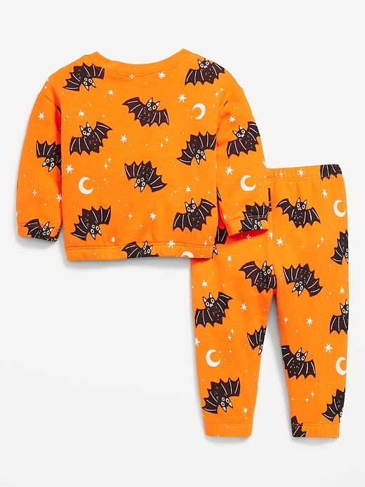 View large product image 2 of 3. Printed French Terry Sweatshirt and Pants Set for Baby