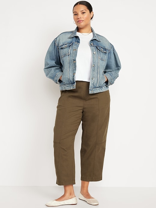 Image number 6 showing, High-Waisted Barrel Ankle Pants