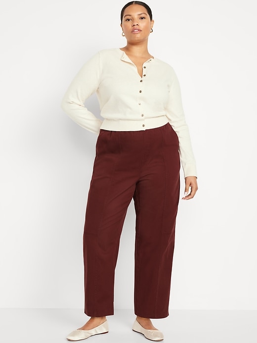 Image number 6 showing, High-Waisted Barrel Ankle Pants