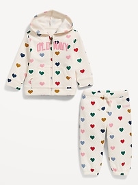 View large product image 3 of 3. Printed Logo-Graphic Zip Hoodie for Baby