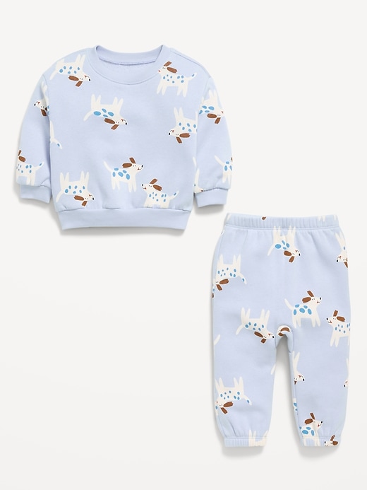 Image number 3 showing, Printed Henley Sweatshirt and Sweatpants Set for Baby