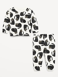 View large product image 3 of 3. Printed French Terry Sweatshirt and Pants Set for Baby