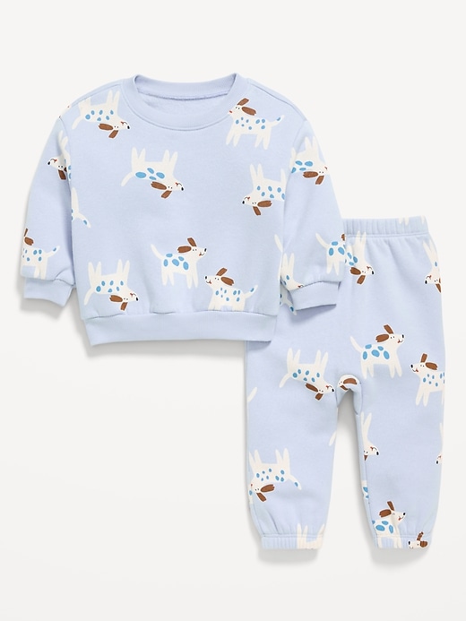 View large product image 1 of 3. Printed Henley Sweatshirt and Sweatpants Set for Baby