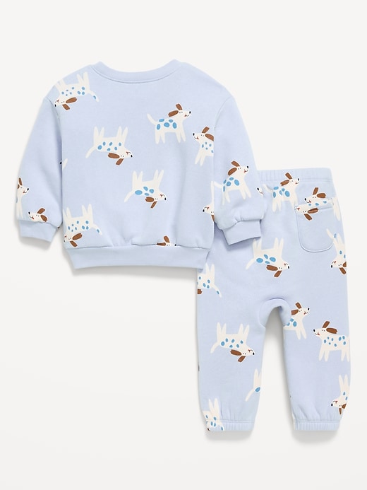 View large product image 2 of 3. Printed Henley Sweatshirt and Sweatpants Set for Baby