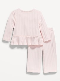 Image number 2 showing, Cozy Long-Sleeve Sweater and Pants Set for Baby