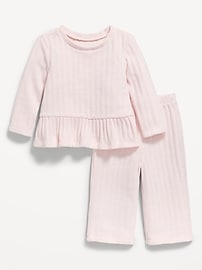 Image number 1 showing, Cozy Long-Sleeve Sweater and Pants Set for Baby