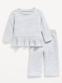 Image number 1 showing, Cozy Long-Sleeve Sweater and Pants Set for Baby