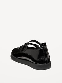 View large product image 3 of 4. Shiny Faux-Leather Double-Buckle Mary Jane Shoes for Toddler Girls