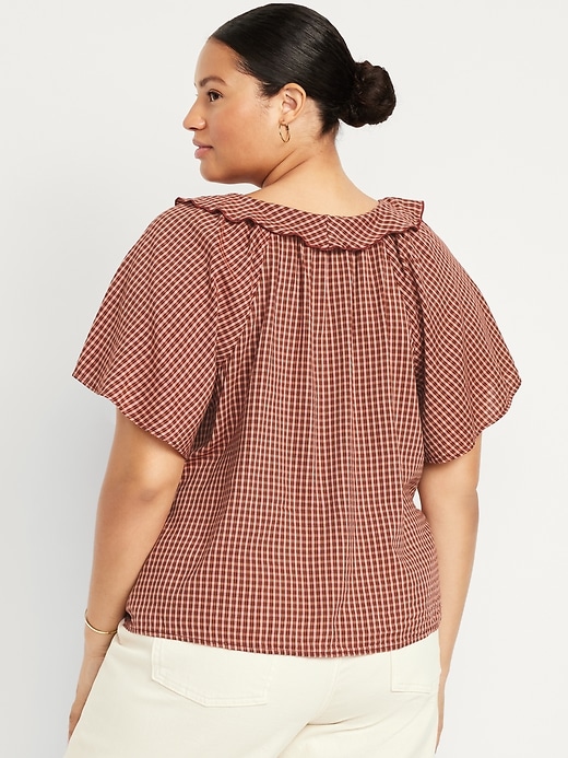 Image number 8 showing, Ruffle V-Neck Top