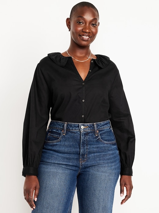 Image number 3 showing, Ruffle Button-Down Shirt