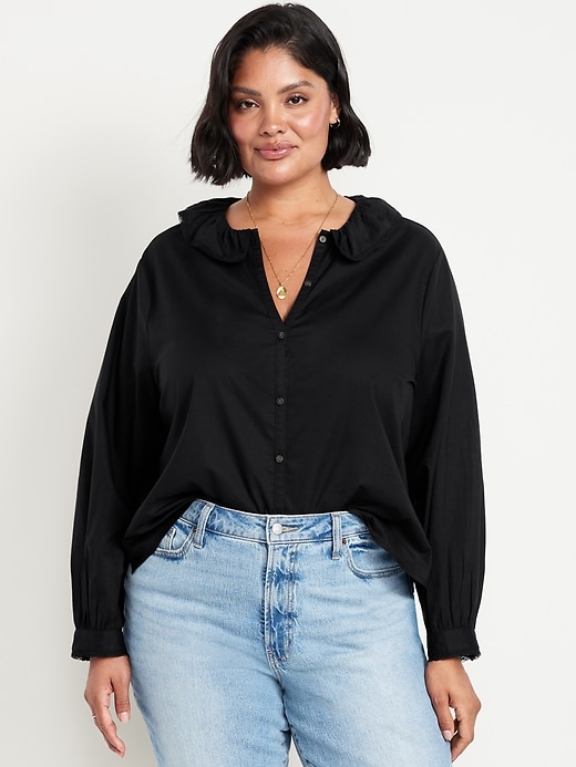 Image number 5 showing, Ruffle Button-Down Shirt