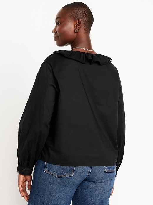Image number 4 showing, Ruffle Button-Down Shirt