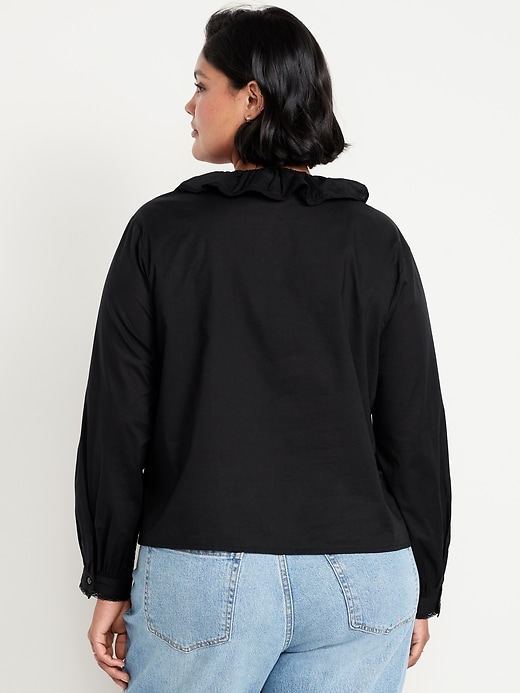 Image number 6 showing, Ruffle Button-Down Shirt