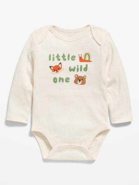 Long-Sleeve Graphic Bodysuit for Baby - Creme De La Creme